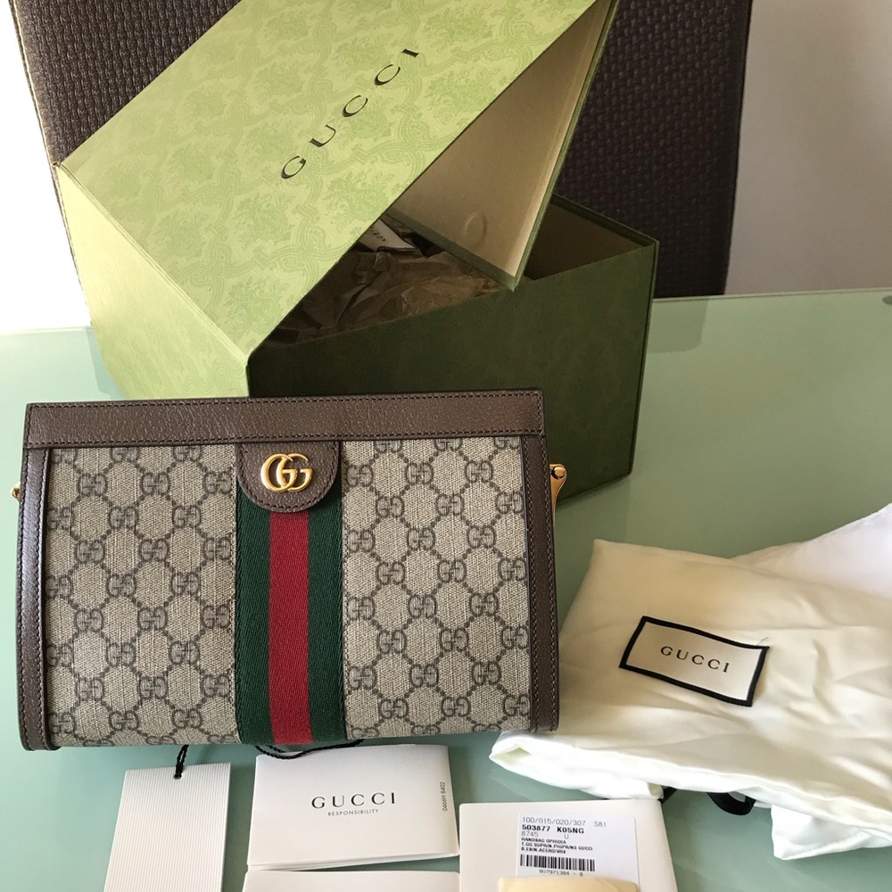 GUCCI Ophidia GG Small Shoulder Bag.